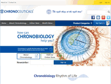 Tablet Screenshot of chronoceuticals.com